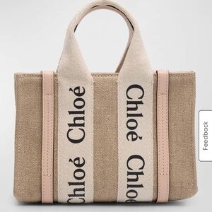 Chloe Woody Tote - Small Pink